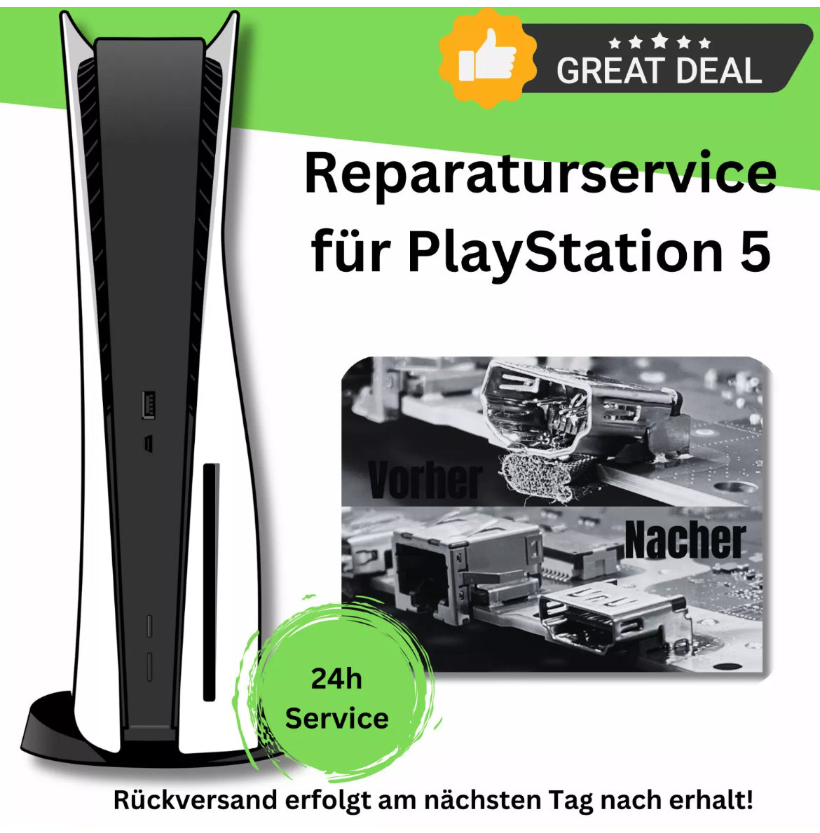 Sony PlayStation 5 / Slim HDMI Port Anschluss Buchse Reparatur Austausch